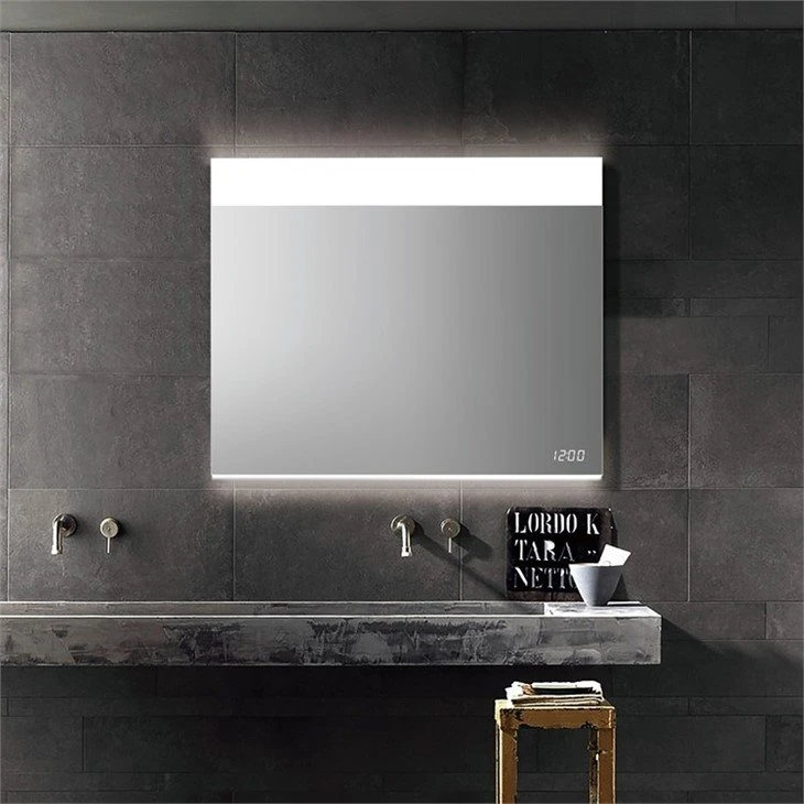 black backlit mirror